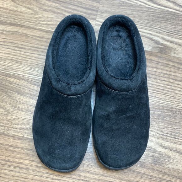 Merrell Encore Nova Crystal Slip On Clog Suede Black Leather J46830 Women Sz 6 - Picture 6 of 10
